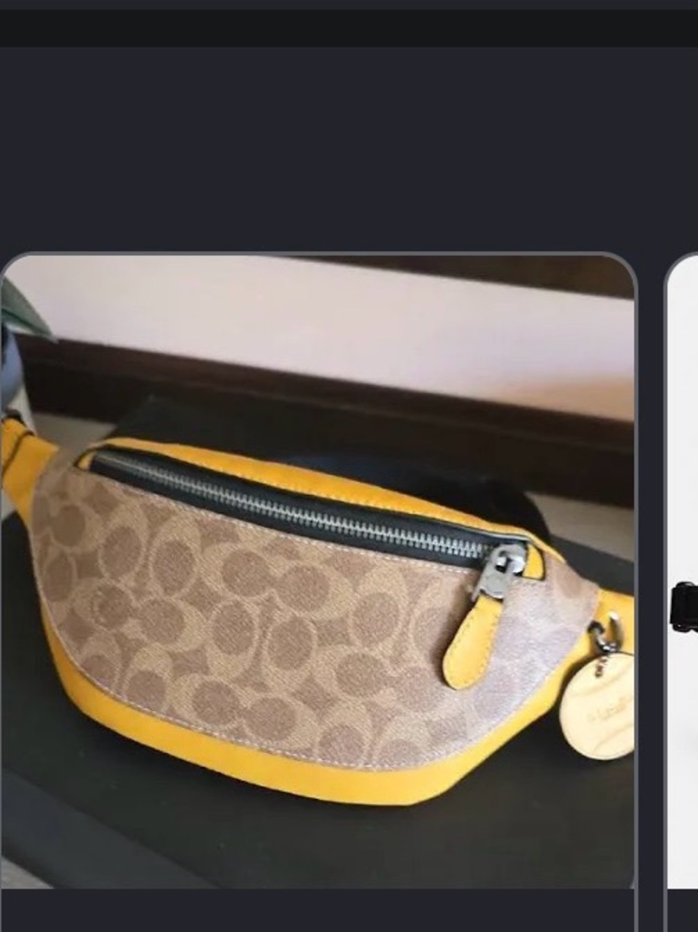 Coach Warren Belt Bag yellow